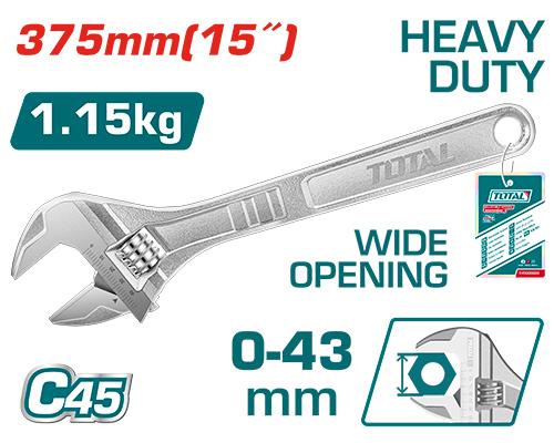 آچار فرانسه سایز 15 توتال مدل THT1010153